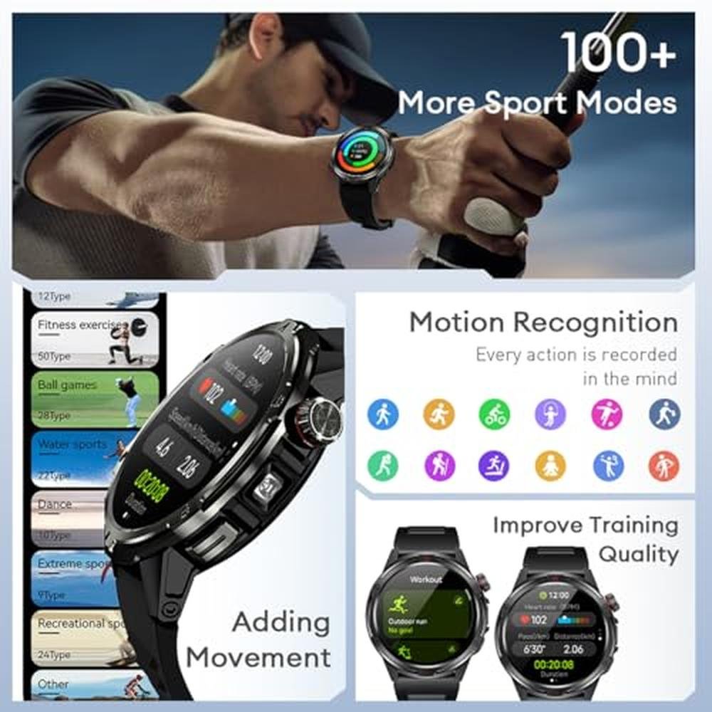 AOLON Military Smart Watch: AOLON Tetra R4 1.43'' AMOLED – In Use