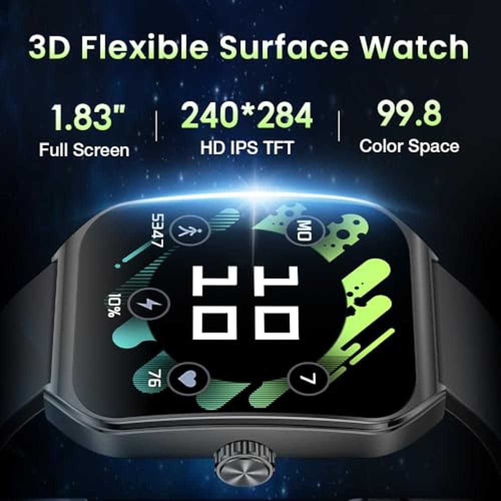 Fitness Aolon: AOLON Smart Watch 1.83 HD Display with 3D – Side View