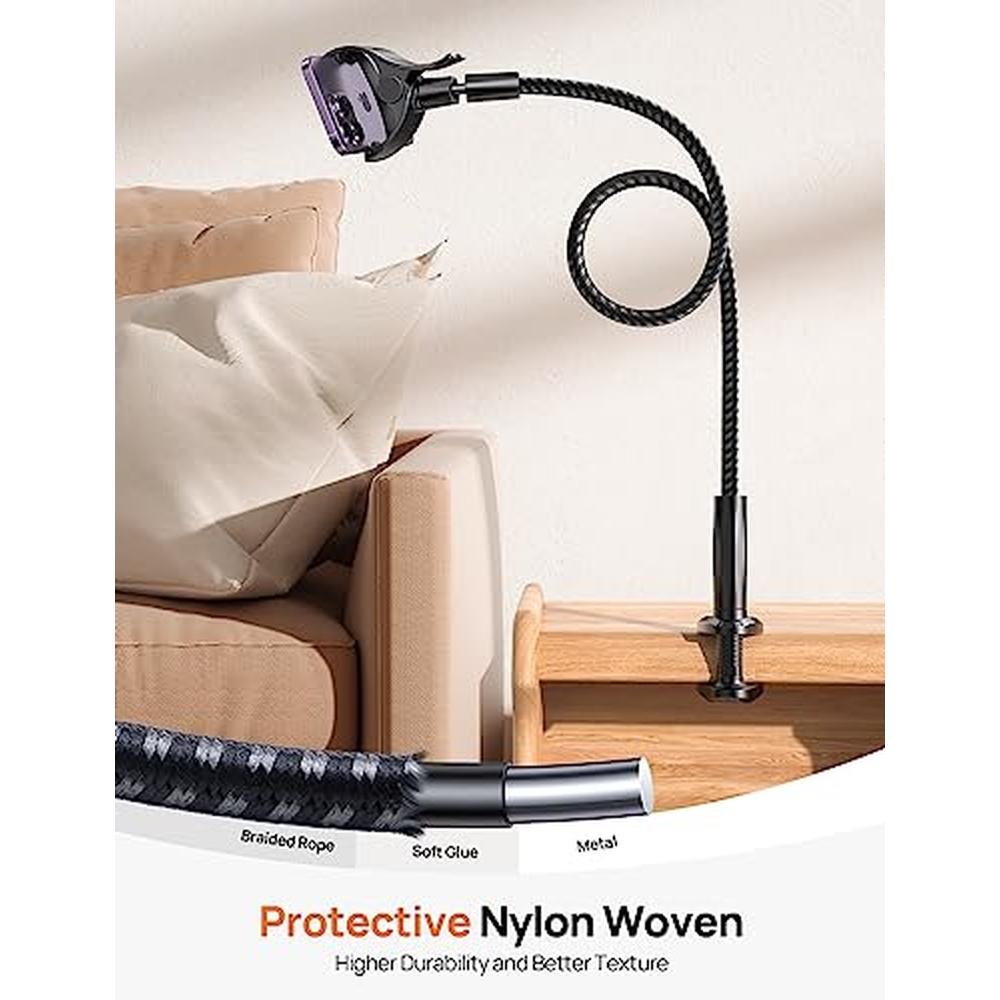 Phone Aomiker: Aomiker Gooseneck Phone Holder for Bed 2025 – Close-up Detail