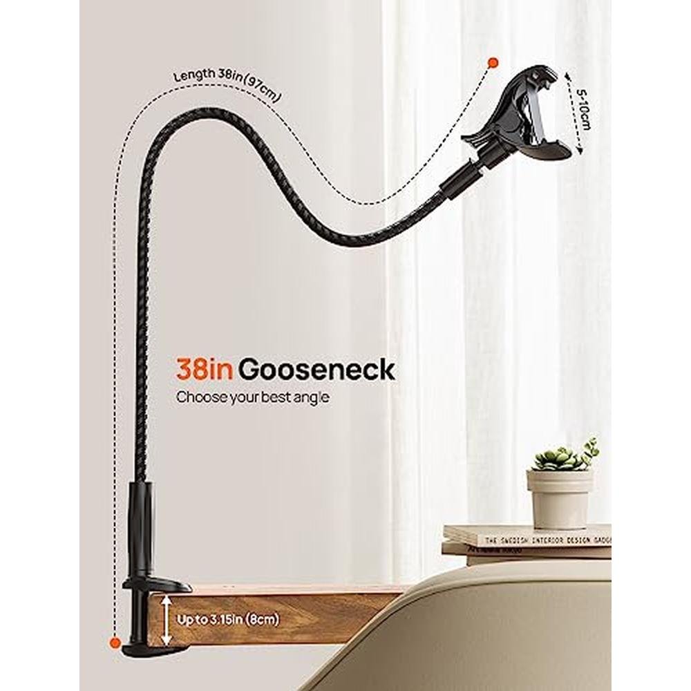 Phone Aomiker: Aomiker Gooseneck Phone Holder for Bed 2025 – In Use