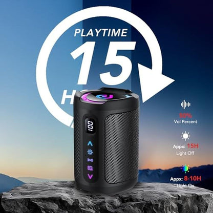 Bluetooth Speaker: Aowoka Portable Wireless Speaker with – In Use