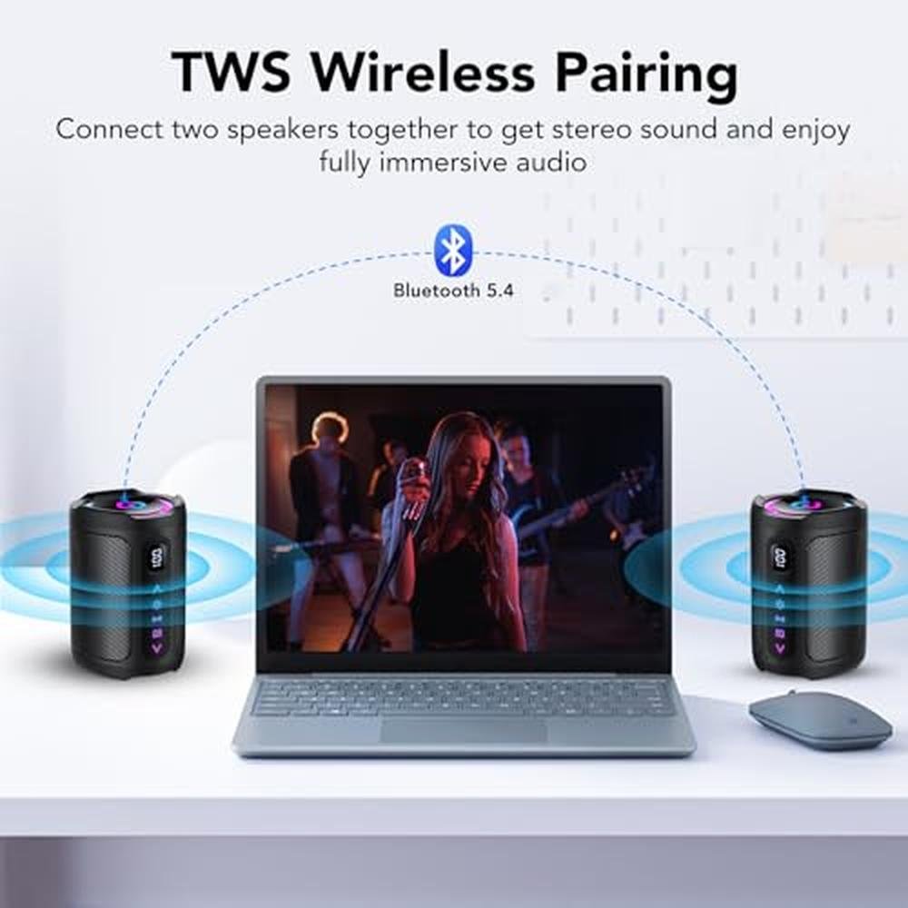 Bluetooth Speaker: Aowoka Portable Wireless Speaker with – Packaging