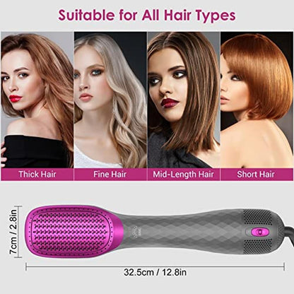 APOKE 3 in 1 Hair Dryer Brush Professional 1200W Powerful – Side View