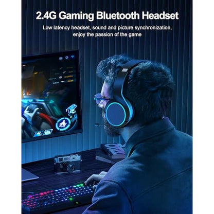 Wireless Gaming Headset: 2.4GHz Wireless Gaming Headphones – Packaging