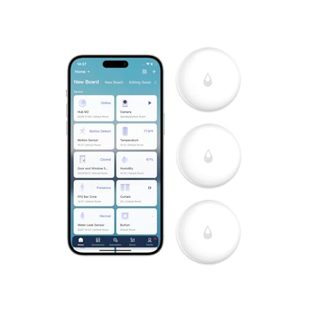 Aqara Water Leak Sensor 3 Pack – Front View