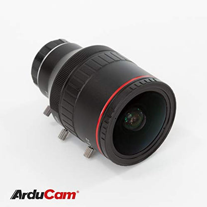Lens Arducam: Arducam 2.8-12mm Varifocal C-Mount Lens – Side View