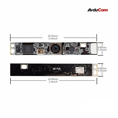 Camera Arducam: Arducam 8MP Autofocus USB Camera IMX179 – Side View