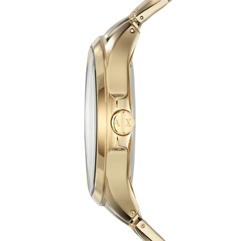 Men Watch: Armani Exchange A-X Men's Watch Gold Tone – Close-up Detail