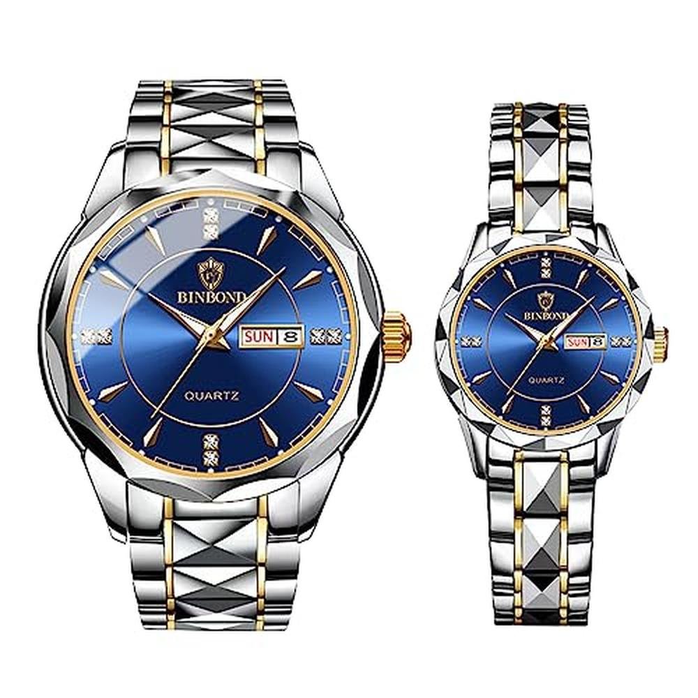 Watches Aroncent: Aroncent Valentines Couple Pair Watches – Front View