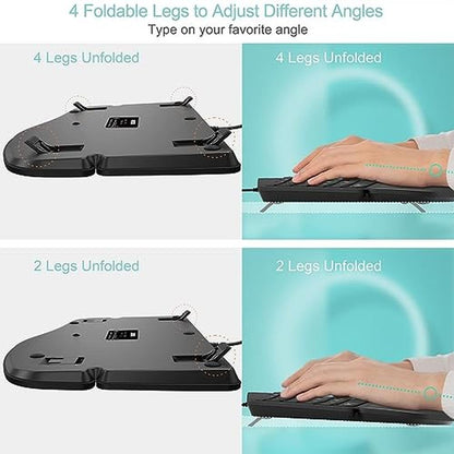 Arteck Ergonomic Keyboard: Arteck USB Wired Keyboard with – In Use