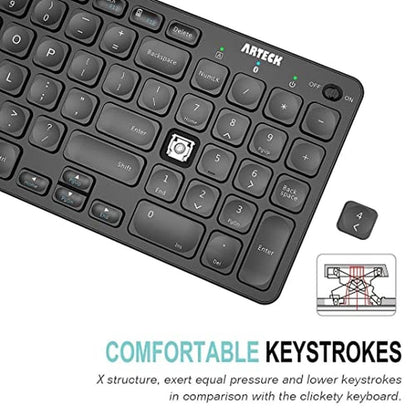 Bluetooth Keyboard: Arteck HB305-2 Ultra-Compact Wireless – Close-up Detail