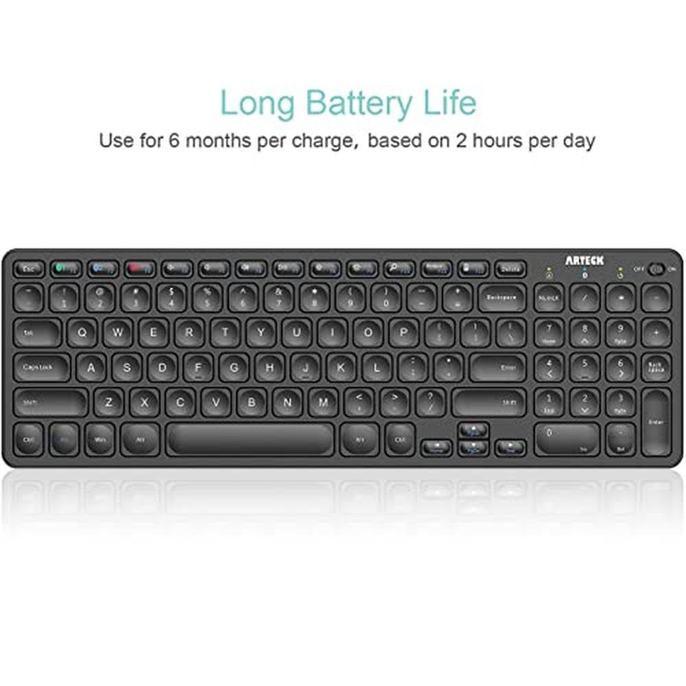 Bluetooth Keyboard: Arteck HB305-2 Ultra-Compact Wireless – In Use