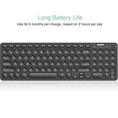 Bluetooth Keyboard: Arteck HB305-2 Ultra-Compact Wireless – In Use