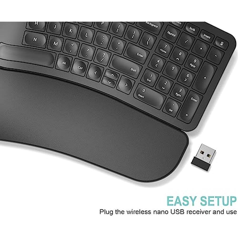 Split Ergonomic Keyboard: Arteck Wireless Ergonomic Split – In Use