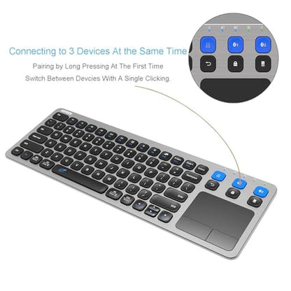Arteck Universal Keyboard: 2.4G Wireless and Bluetooth – Side View