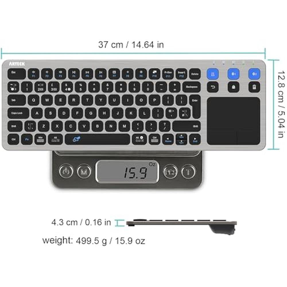 Arteck Universal Keyboard: 2.4G Wireless and Bluetooth – Packaging