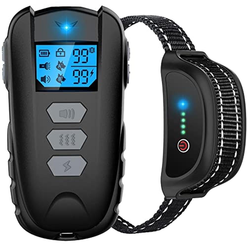 Dog Training Collar: Asrcs Remote Waterproof Dog Collar – Front View