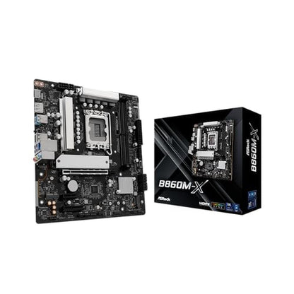 ASRock B860M-X: High-End Micro ATX Motherboard – Front View