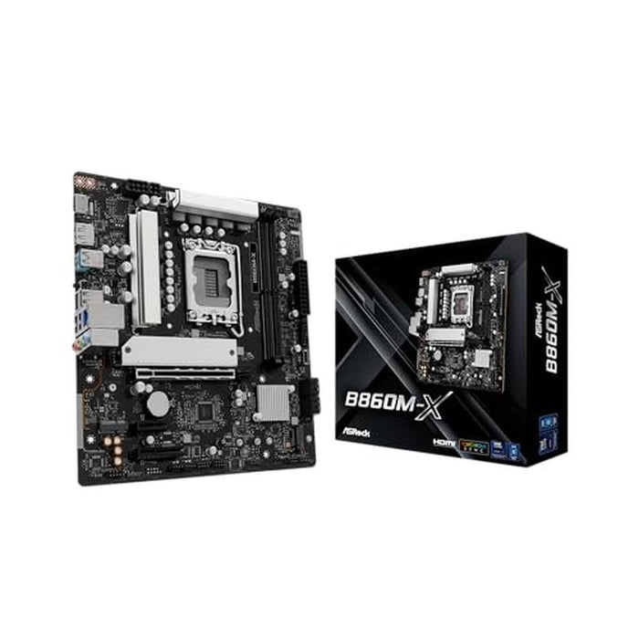 ASRock B860M-X: High-End Micro ATX Motherboard – Front View