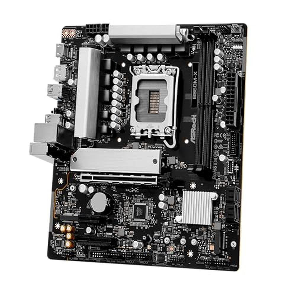 ASRock B860M-X: High-End Micro ATX Motherboard – Close-up Detail