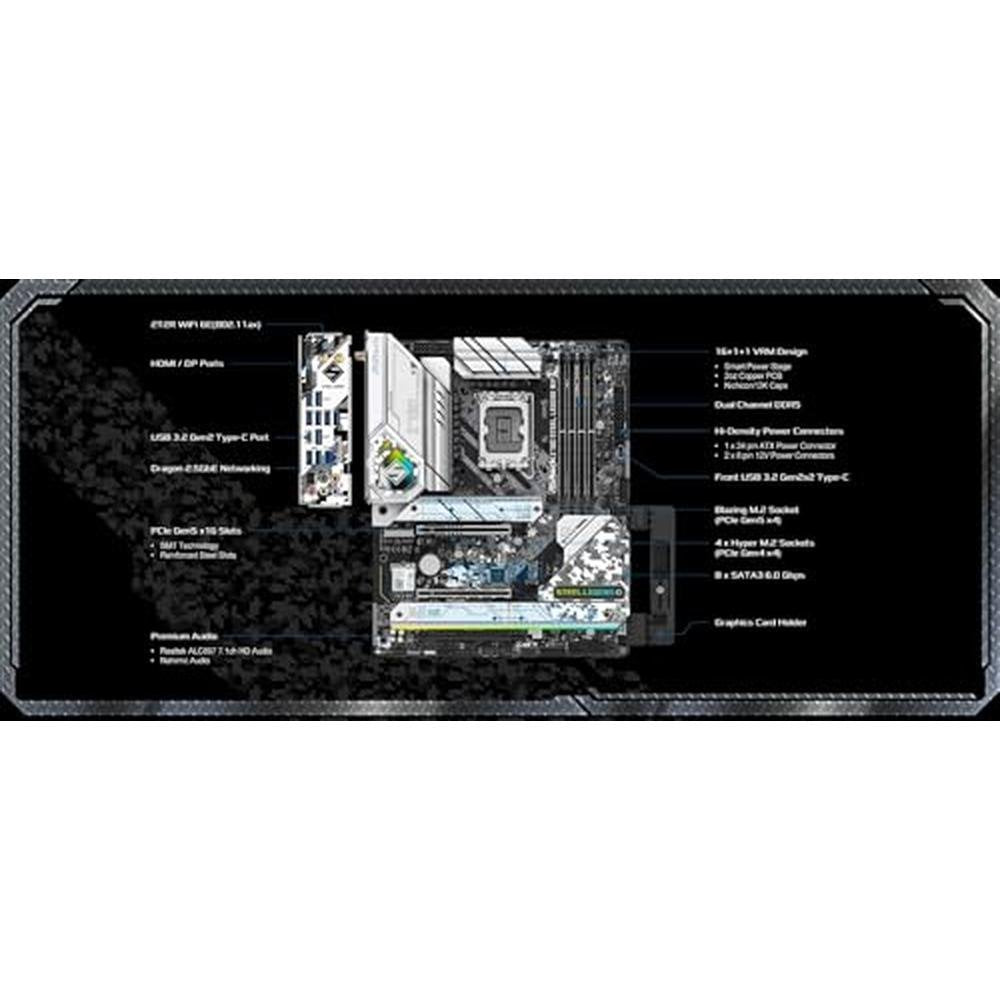 ASRock Z790: ASRock Z790 Steel Legend WiFi – Close-up Detail