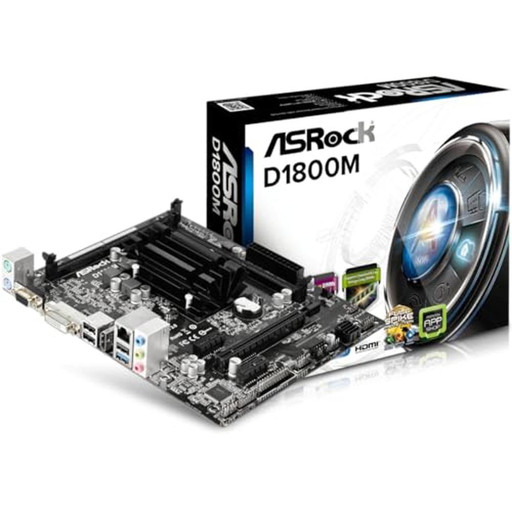 ASRock Motherboard: Micro ATX DDR3 1066 NA D1800M – Front View
