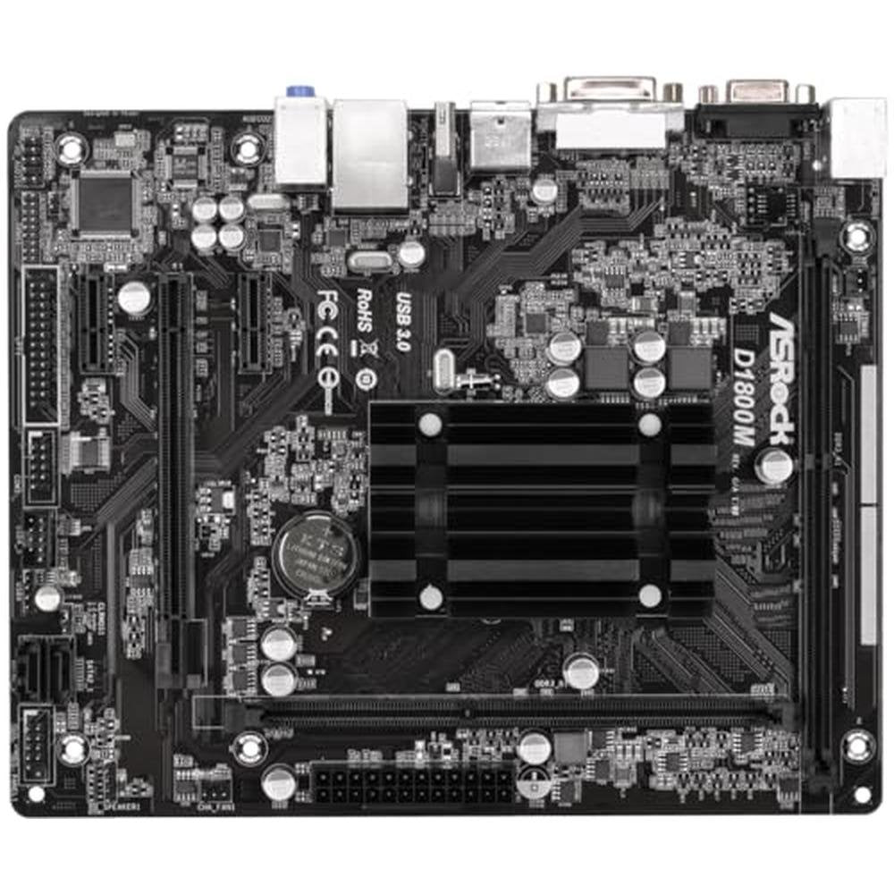 ASRock Motherboard: Micro ATX DDR3 1066 NA D1800M – Side View