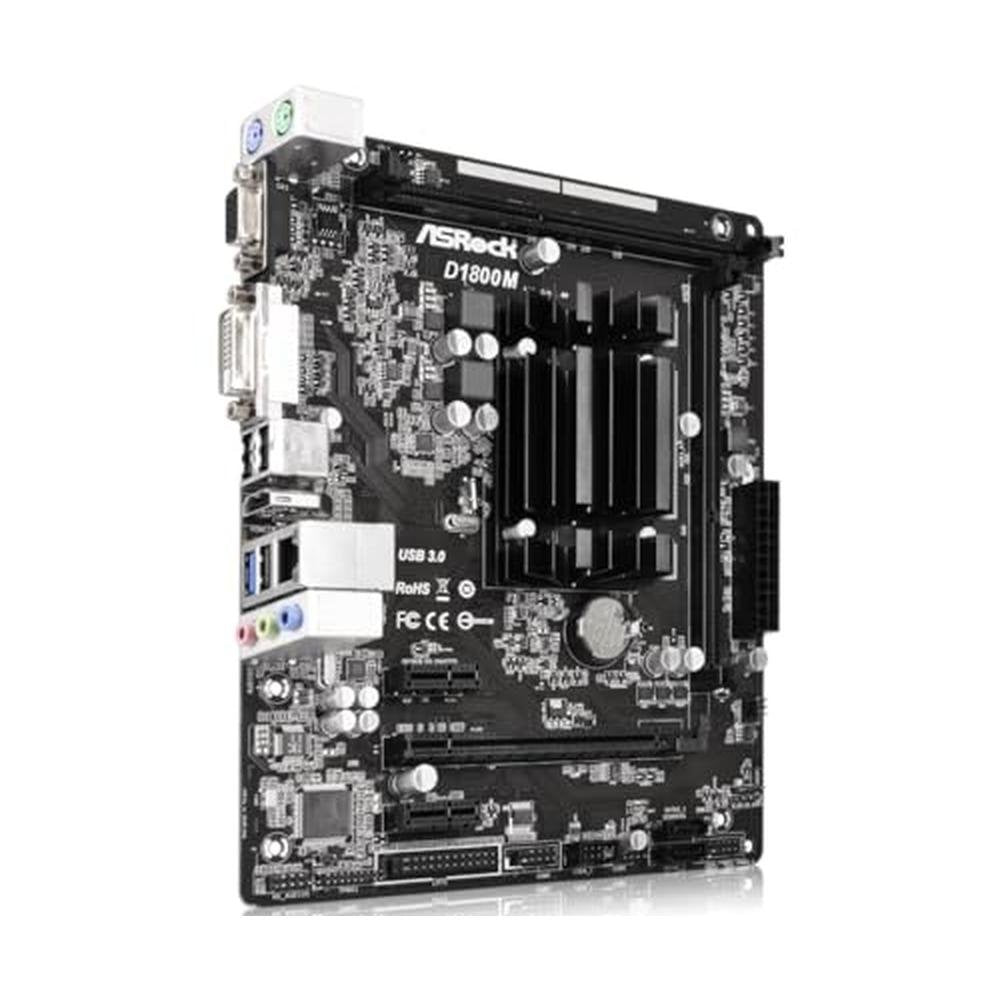 ASRock Motherboard: Micro ATX DDR3 1066 NA D1800M – In Use