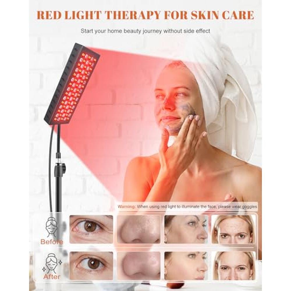 Red Light Therapy Body: Astarexin 75 LED Light Therapy Panel – Side View