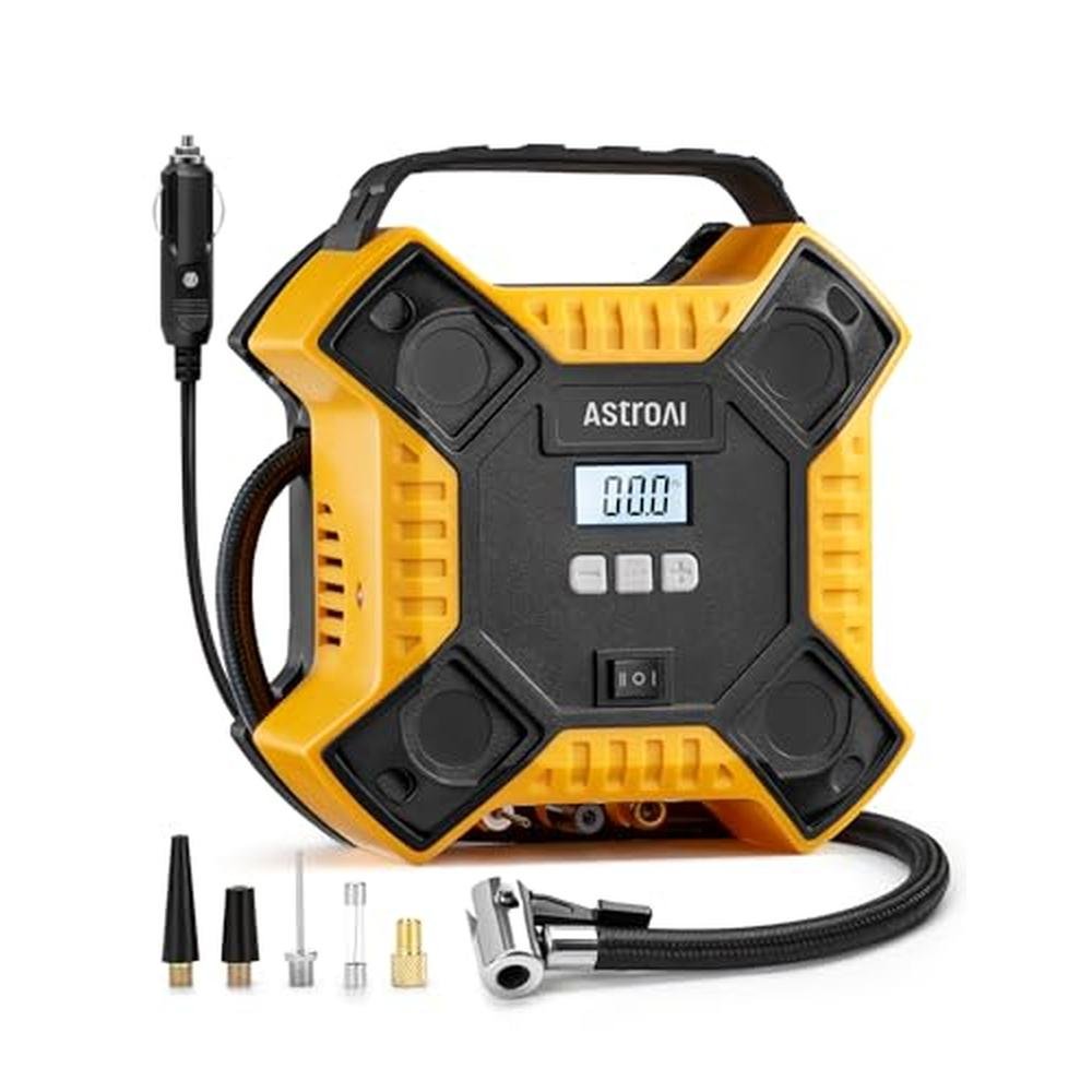 Air Tire: AstroAI Air Compressor Tire Inflator Portable Air – Front View