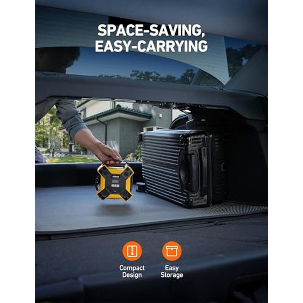 Air Tire: AstroAI Air Compressor Tire Inflator Portable Air – In Use
