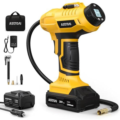 Air AstroAI: AstroAI Cordless Tire Inflator Air Compressor – Front View