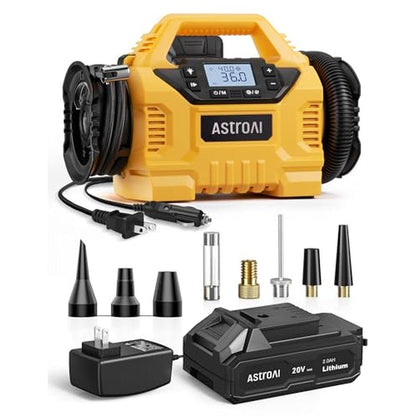 Air AstroAI: AstroAI Cordless Tire Inflator Portable Air – Front View