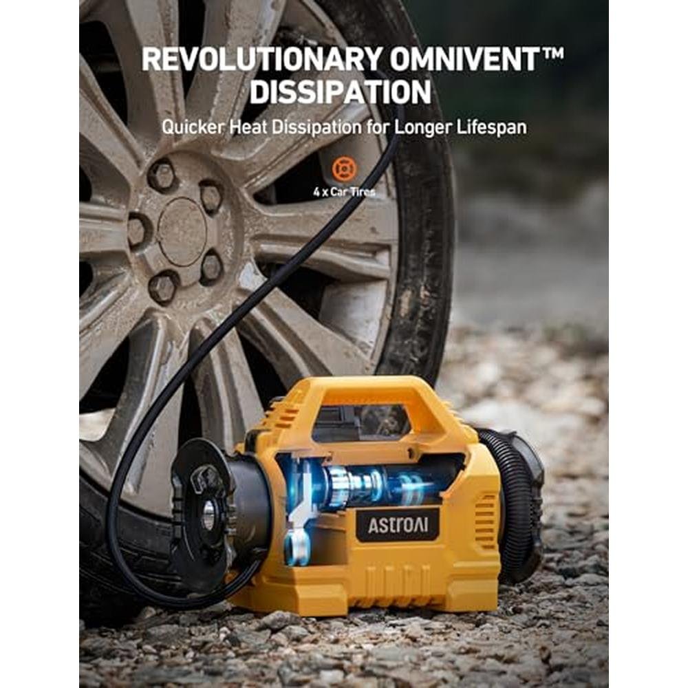 Air AstroAI: AstroAI Cordless Tire Inflator Portable Air – Side View