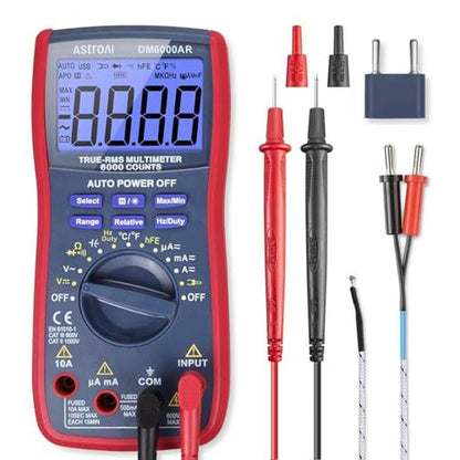 Astroai Digital Multimeter and Analyzer TRMS 6000 – Front View