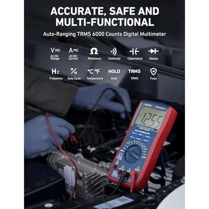 Astroai Digital Multimeter and Analyzer TRMS 6000 – Side View