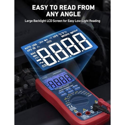 Astroai Digital Multimeter and Analyzer TRMS 6000 – Close-up Detail