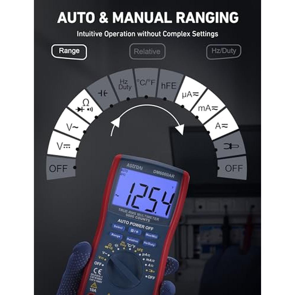 Astroai Digital Multimeter and Analyzer TRMS 6000 – In Use