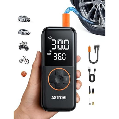 Air Portable: AstroAI L4 Tire Inflator 150PSI – Front View