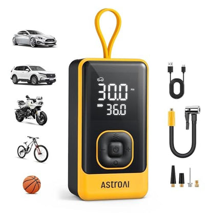 Air Bike Accessory: AstroAI L7 Portable Air Compressor – Front View