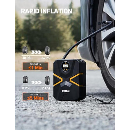 Tire Air: AstroAI S1 Tire Inflator Portable Air Compressor – In Use