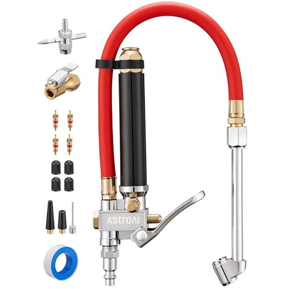 Pressure Gauge: AstroAI T3 Heavy-Duty Tire Pressure Gauge – Front View