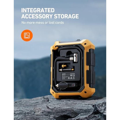 Air Tire Inflator: AstroAI 12V DC Portable Air Compressor – Close-up Detail