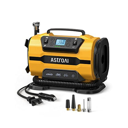 Air Car Accessories: AstroAI Tire Inflator Portable Air – Front View