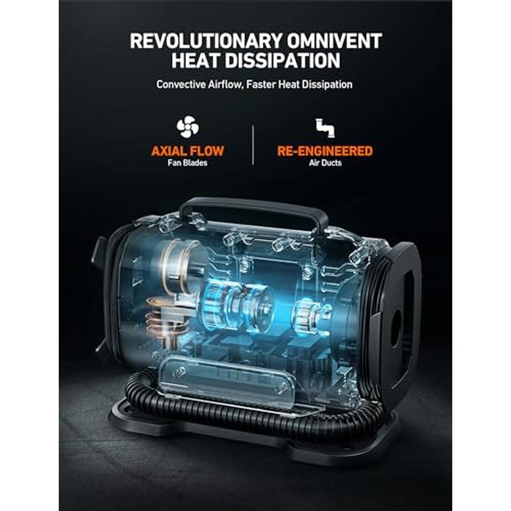 Air Car Accessories: AstroAI Tire Inflator Portable Air – Side View