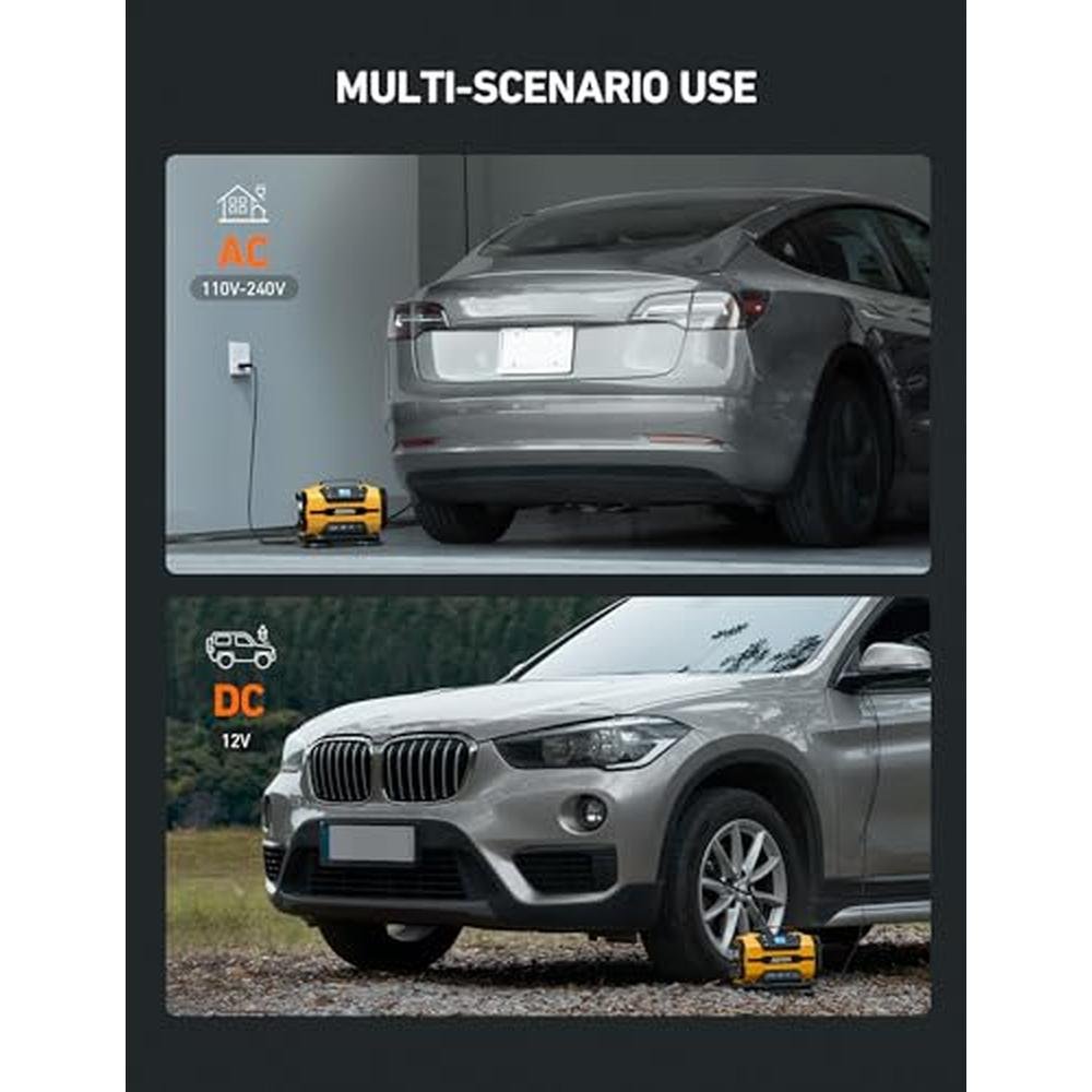 Air Car Accessories: AstroAI Tire Inflator Portable Air – In Use