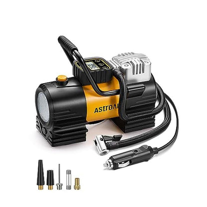 Tire Air: AstroAI Tire Inflator Portable Air Compressor Up – Front View