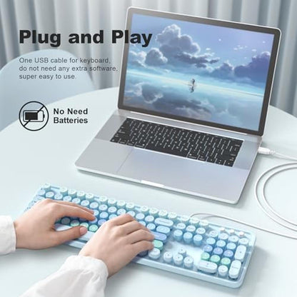 Keyboard Atelus: Atelus Large Print Keyboard USB Wired – Close-up Detail