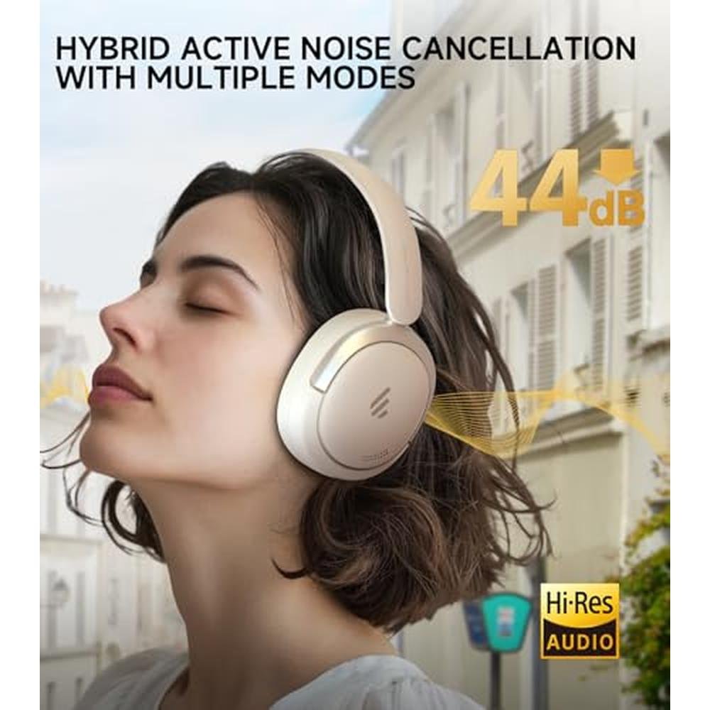Atom Max Hybrid Active Noise Cancelling Over-Ear Headphones – Side View