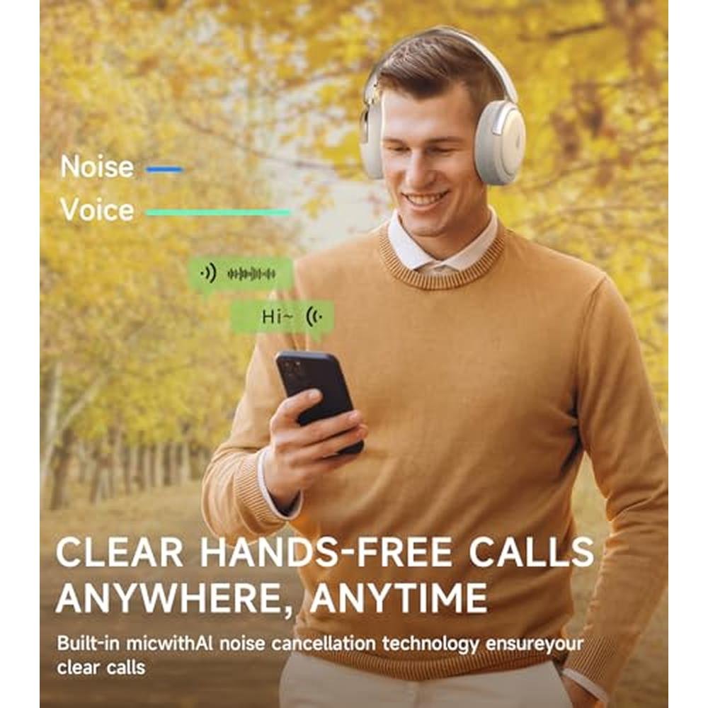 Atom Max Hybrid Active Noise Cancelling Over-Ear Headphones – In Use